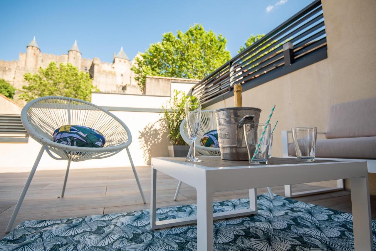 Апартаменти La Terrasse De La Tour Pinte. Каркассонн Екстер'єр фото